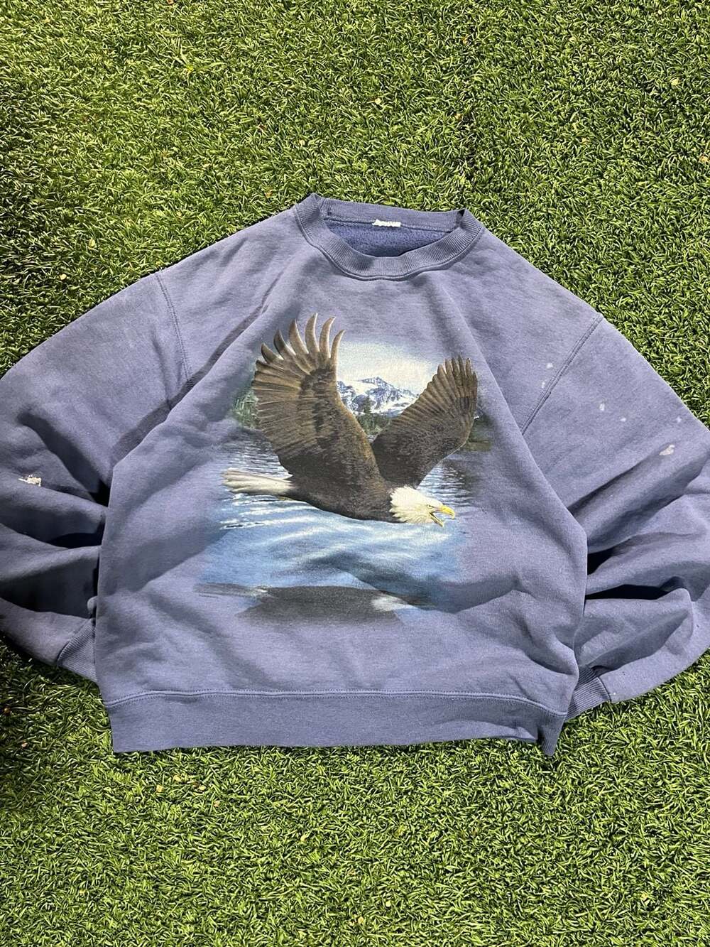Vintage 1990s Bald Eagle Graphic Crewneck Sweatshirt